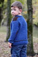 Kid's Saddle Shoulder Sweater (Crochet)