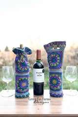 Calliope Wine Bottle Bag (Crochet)
