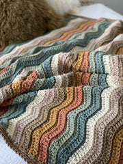 Ripple Rainbow Blanket (Crochet)
