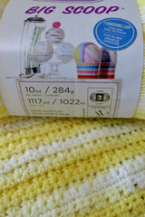 Lemonade Dreams Ice Cream Baby Blanket (Crochet)