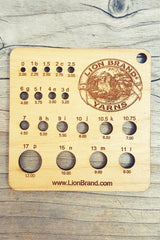 Lion Brand Needle Gauge Keychain