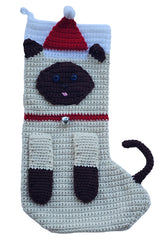 Siamese Cat Stocking (Crochet)
