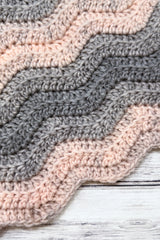 Ridged Chevron Blanket (Crochet)