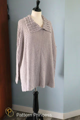 Pebble Path Crochet Poncho: Simple Two Rectangle Design (Crochet)
