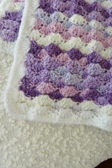 Berry Swirl Ice Cream Baby Blanket (Crochet)