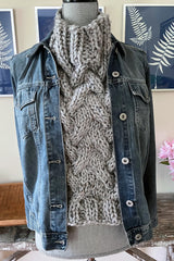 Braided Cable Dickie (Knit)