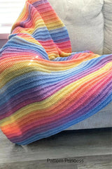 Easy Pastel Throw Blanket (Crochet)