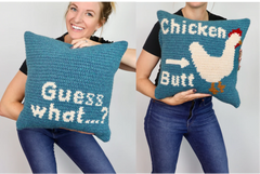 Chicken Butt Pillow (Crochet)