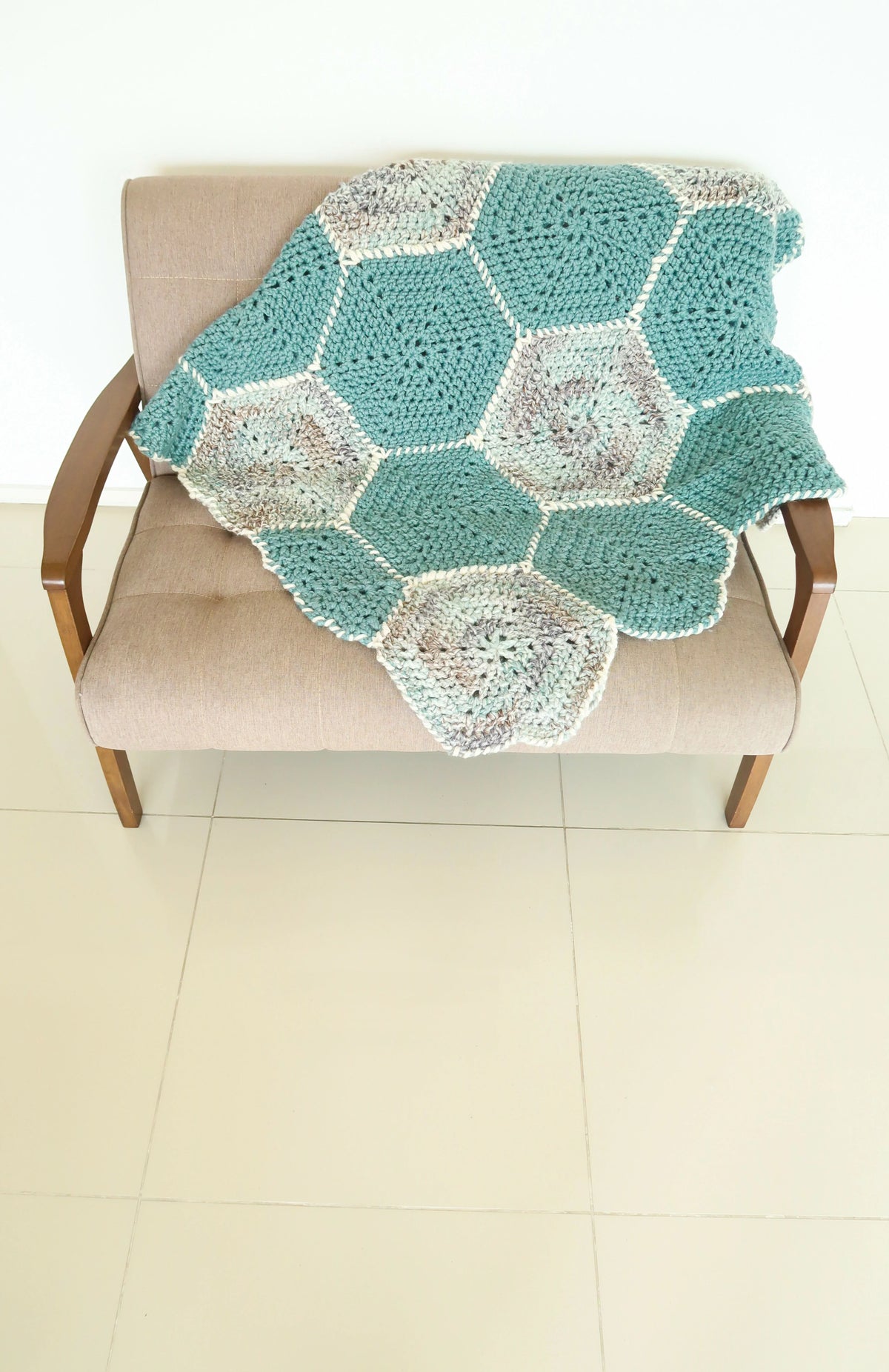 Hexagon Flower Blanket (Crochet)