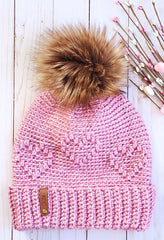 Dancing Hearts Beanie (Crochet)