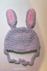 Hat Pattern with Bunny Ears (Crochet)