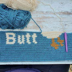 Chicken Butt Pillow (Crochet)